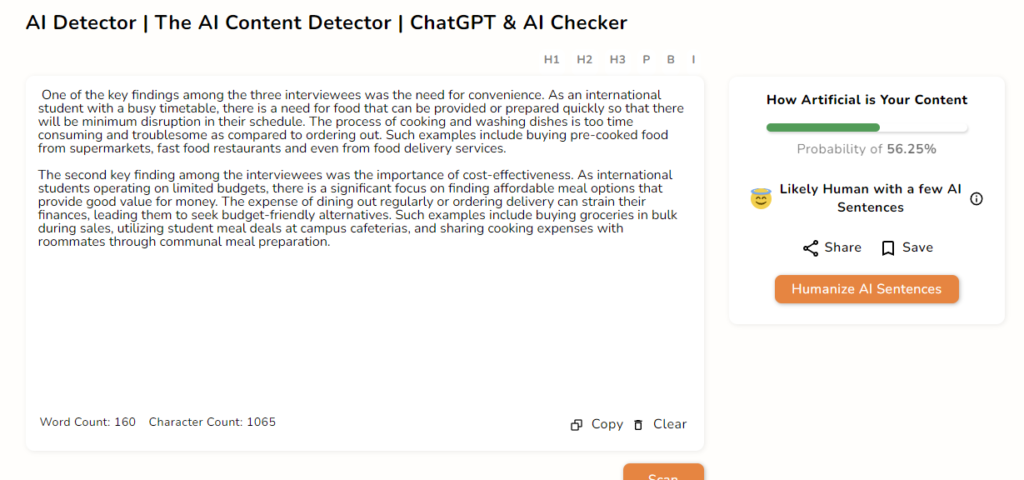 ContentDetector.ai AI Detection Test Results