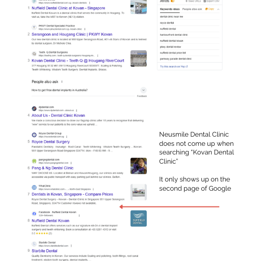 Local SEO bad example